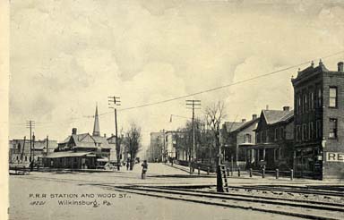 PENNSYLVANIA RAILROAD STATION POSTMARK 7/3/1911